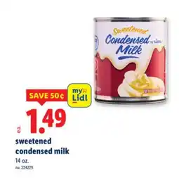 Lidl sweetened condensed milk offer