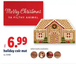 Lidl holiday coir mat offer