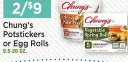 Heinen's Chung's Potstickers or Egg Rolls offer