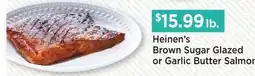 Heinen's Heinen's Brown Sugar Glazed or Garlic Butter Salmon offer