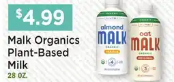 Heinen's Malk Organics Plant-Based Milk offer