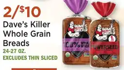 Heinen's Dave's Killer Whole Grain Breads offer