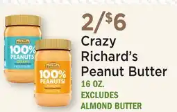 Heinen's Crazy Richard's Peanut Butter offer