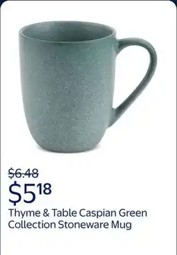 Walmart Thyme & Table 17 oz Caspian Green Collection Stoneware Mug offer