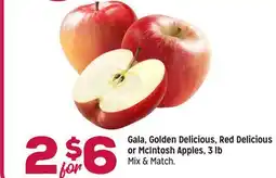 Grocery Outlet Gala, Golden Delicious, Red Delicious or McIntosh Apples, 3 lb offer
