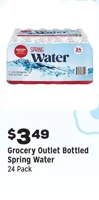 Grocery Outlet Bottled Spring Water offer