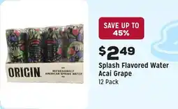 Grocery Outlet Flavored Water Acai Grape offer