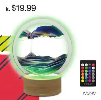 JC Penney Iconic Aura LED Liquid Sand Night Light offer