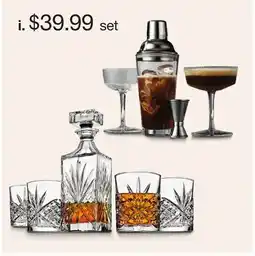 JC Penney Espresso Martini or Whiskey Gift Set offer
