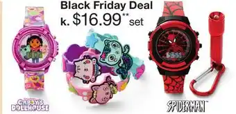 JC Penney Kids' Character Watch Sets offer