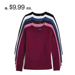 JC Penney Women's Long-Sleeve Tees offer