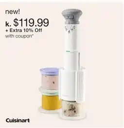JC Penney Cuisinart Fast Freeze Ice Cream Maker offer