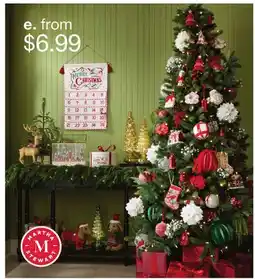 JC Penney Martha Stewart Holiday Decor offer
