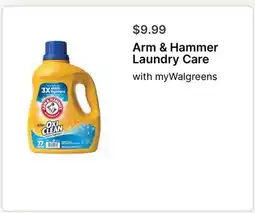 Walgreens Arm & Hammer Laundry Care offer