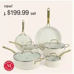 JC Penney Martha Stewart Lockton 10-Pc. Cookware Set offer