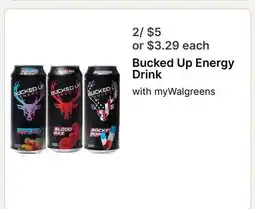 Walgreens Bucked Up Energy Drink offer