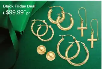 JC Penney 14K or 10K Gold Earrings offer