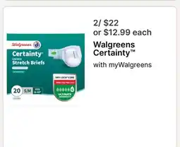 Walgreens Walgreens Certainty offer