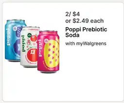 Walgreens Poppi Prebiotic Soda offer