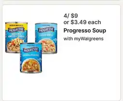 Walgreens Progresso Soup offer