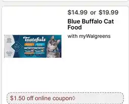 Walgreens Blue Buffalo Cat Food offer