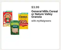 Walgreens General Mills Cereal or Nature Valley Granola offer