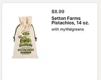 Walgreens Setton Farms Pistachios offer