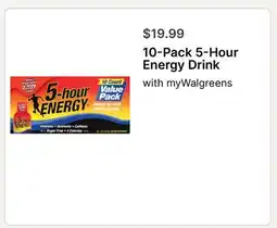 Walgreens 10-Pack 5-Hour Energy Drink offer