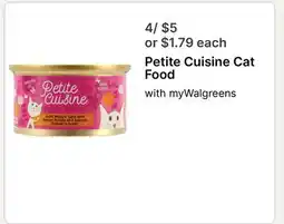 Walgreens Petite Cuisine Cat Food offer