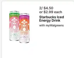 Walgreens Starbucks Iced Energy Drink offer