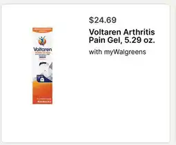 Walgreens Voltaren Arthritis Pain Gel, 5.29 oz offer