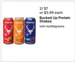 Walgreens Bucked Up Protein Shakes offer