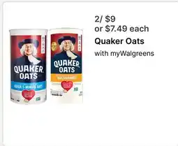 Walgreens Quaker Oats offer