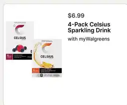 Walgreens 4-Pack Celsius Sparkling Drink offer
