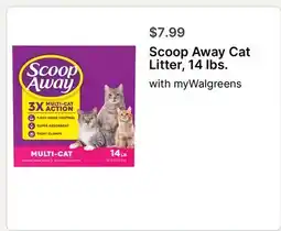 Walgreens Scoop Away Cat Litter, 14 lbs offer