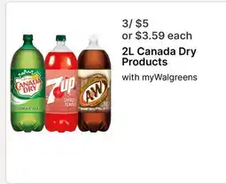 Walgreens Canada Dry Products offer