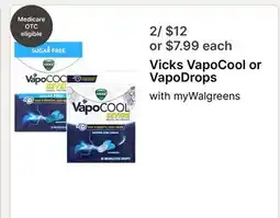 Walgreens Vicks VapoCool or VapoDrops offer