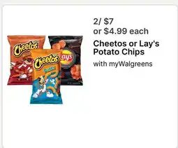 Walgreens Cheetos or Lay's Potato Chips offer