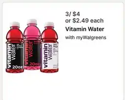 Walgreens Vitamin Water offer