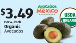 Aldi Organic Avocados offer