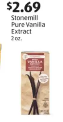 Aldi Stonemill Pure Vanilla Extract offer