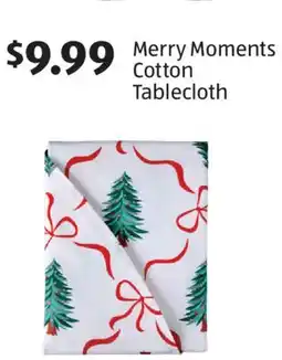 Aldi Merry Moments Cotton Tablecloth offer