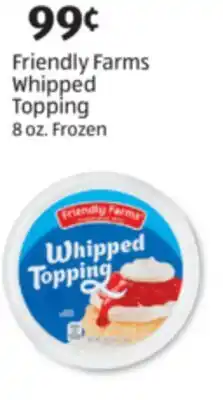 Aldi Friendly Farms Whipped Topping offer