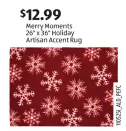 Aldi Merry Moments 26 x 36 Holiday Artisan Accent Rug offer