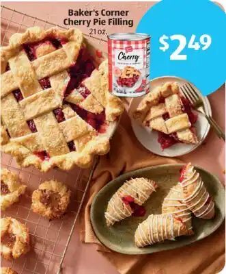 Aldi Baker's Corner Cherry Pie Filling offer