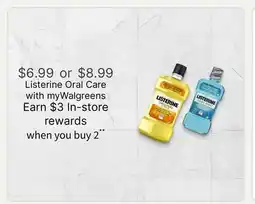 Walgreens Listerine Oral Care offer