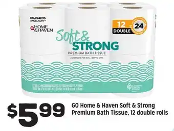 Grocery Outlet GO Home & Haven Soft & Strong Premium Bath Tissue offer