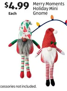 Aldi Merry Moments Holiday Mini Gnome offer