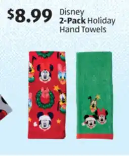 Aldi Disney 2-Pack Holiday Hand Towels offer