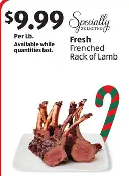 Aldi Fresh Frenched Rack of Lamb offer